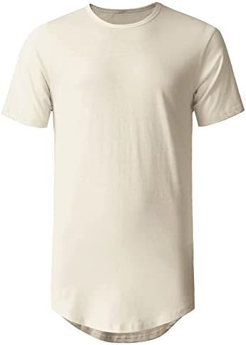 Mens Hipster Curve Hem Droptail Tee Premium Longline T Shirts