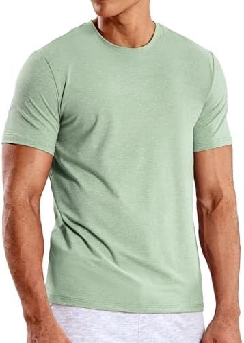 Men's T Shirts Short Sleeve Dry Fit Soft Athletic Tshirt Moisture Wicking Active Casual Running Tee Tops, Crew Neck