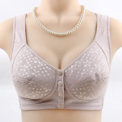 Women's Comfortable and Sexy Large Size Front Buckle Wrap Up Tank Top Style Thin Bra Women's Push up Bras