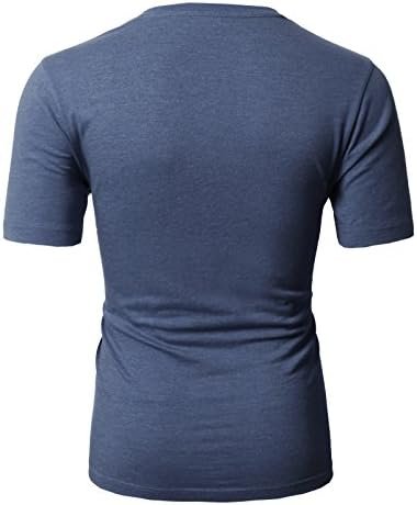 Mens Casual Slim Fit Short Sleeve T-Shirts Soft Lightweight V-Neck/Crew-Neck Size XS to 3XL