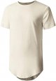 Mens Hipster Curve Hem Droptail Tee Premium Longline T Shirts