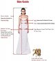 Women's Wedding Dress Lace Double V-Neck Sleeveless Evening Dress