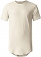 Mens Hipster Curve Hem Droptail Tee Premium Longline T Shirts